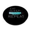 Eat Sleep Paint Repeat Funny Painter Equipment Paint Roller PopSockets mit austauschbarem PopGrip