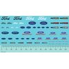 1/43 "Assorted "Ford"  Emblems" Decal  SCR-143-0590