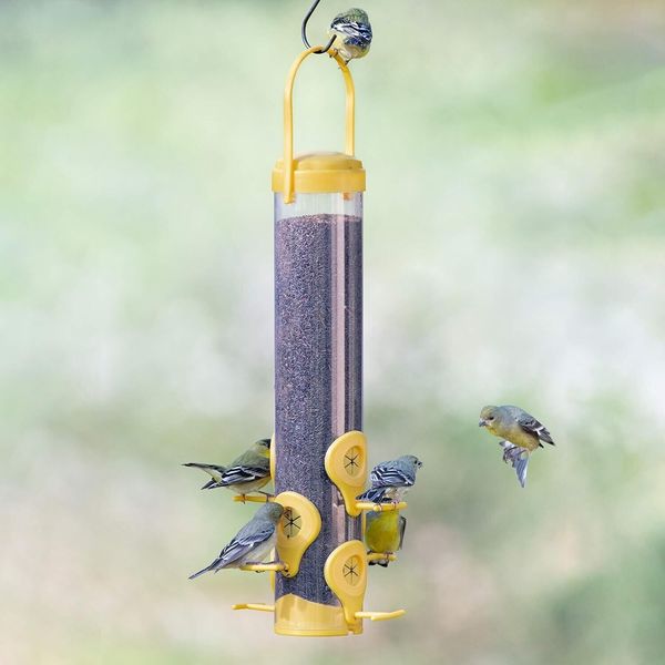 Finch Feeder With Flexports – 1.5 lb Capacity Outdoor Bird Feeder