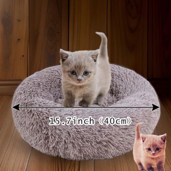 Donut Plush Pet Cat Bed Fluffy Soft Warm #CatBed 🚨SAME DAY SHIPPING🚨 16 Inch