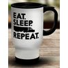 Shopagift Eat Sleep Lorry Driver Repeat Travel Mug Cup