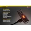 Nitecore THUMB 85 Lumen USB Rechargeable Keychain Flashlight Tiltable White Red