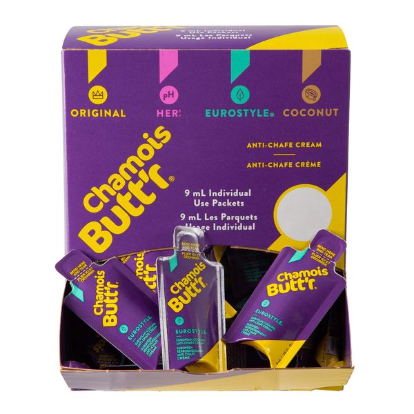 Chamois Butt'r Eurostyle 9mL Packets - 75 Count