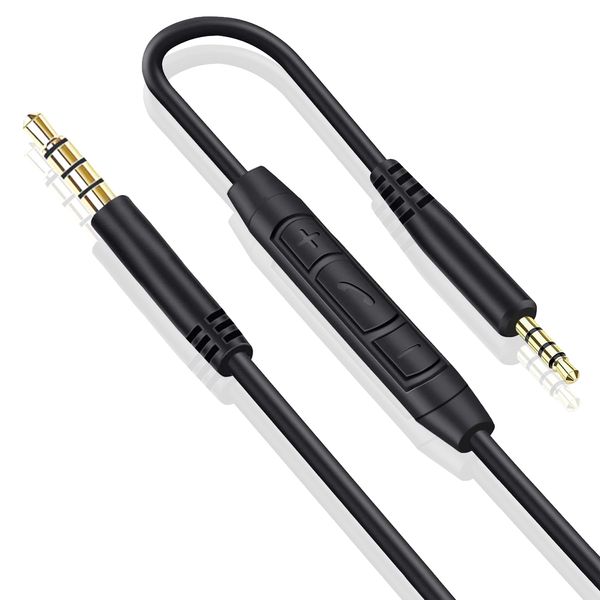 Replacement Audio Cable for Bose Headphones Cord Wire 3.5mm to 2.5mm Jack Compatible with Bose 700 Quietcomfort QC25 QC35 QC35II QC45 JBL Tune 710BT 760NC 660NC with In-line Mic & Volume Control