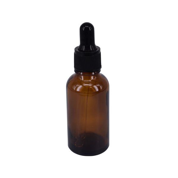 Nutley's 30ml Amber Glass Bottles with Black Dropper Lids (20)