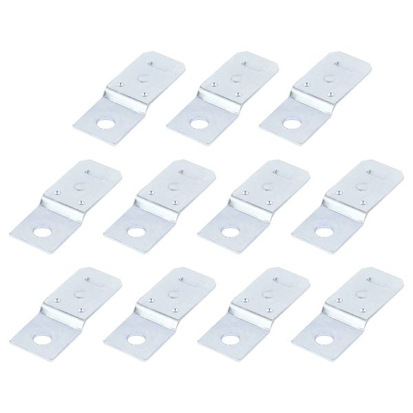 uxcell 10Pcs 5mm Hole Dia Silver Tone Car Relay Bracket