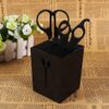 Professional Salon Scissors Holder Hairdressing Barber Combs Clamps Stand Container Scissors Storage Box Stylish Organizers (Color : Black)
