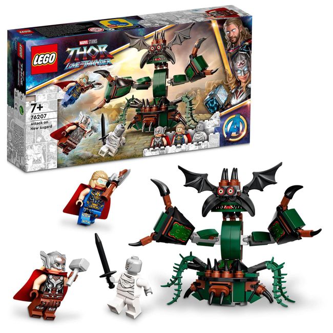 LEGO Super Heroes New Asgard Attack 76207 Toy Blocks, Present, Super Hero, American Comics, Sentai Hero, Boys 7 Years Old