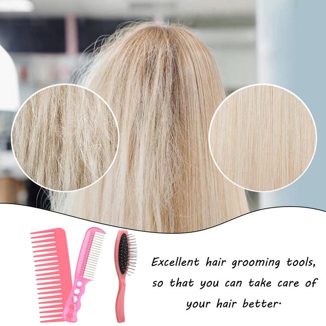 3 Pieces Doll Hair Brush Kit Wig Brushes Wire Doll Hair Care