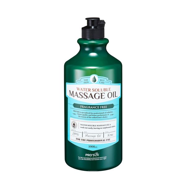 Prozubi Water Soluble Massage Oil Unscented 3.3 fl oz (1 L) Body Massage Oil, Water Soluble Aroma Oil Water Soluble Aroma Massage Oil, Mineral Oil, Body, Unscented Commercial Use