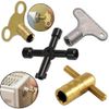 Radiator Plumbing Bleed Bleeding Key Keys Solid Brass/Alloy for Venting Air Valve (2, Solid Brass (K02))