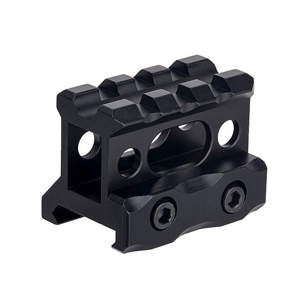 FOCUHUNTER 3 Steckplätze Short Riser Mount 1 "Höhe Slim Picatinny Short Riser Mount, Picatinny Rail Riser Mount, Tactical Scope Riser Base Mount aus Aluminiumlegierung