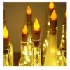 Wine Bottle Lights with Candle Flame, 10 Pack 20 LED Flameless Cork String Li...