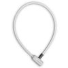 Bicycle Key Mini Dimple Wire Lock 23.6 inches (60 cm), White 43964