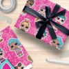 LOL Surprise Gift Wrap 2 Sheet 2 Tag, Gift Wrap for Presents