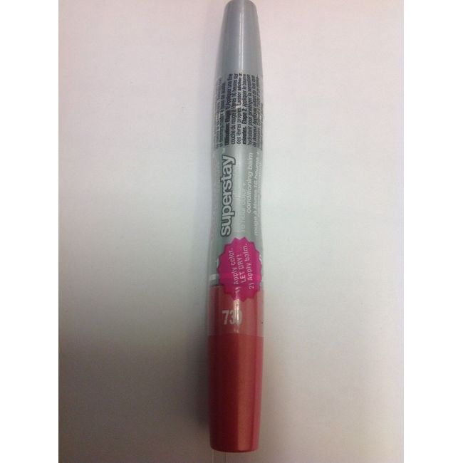 MAYBELLINE SUPERSTAY LIPCOLOR- 16 HOURS COLOR + BALM ( #730 PINK ) NEW