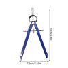 Professional 10-Inch Diameter Geometry Compass with Lock, Extra Lock Screws and Lead Refills - Drafting and Drawing Tool