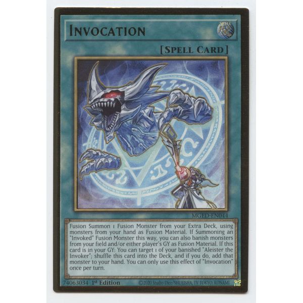 Invocation - MGED-EN044 - Premium Gold Rare - 1st Edition