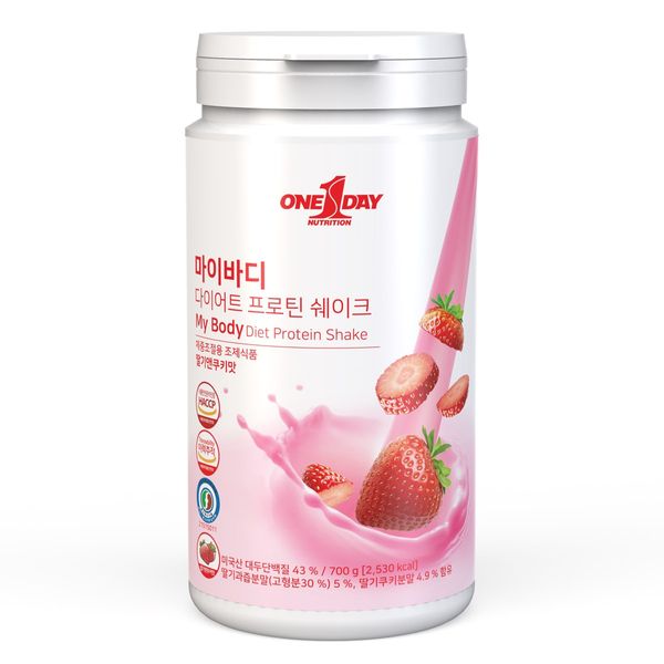 One Day Nutrition My Body Diet Protein Shake Strawberry & Cookie Flavor, 1 pack, 700g