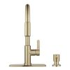 Glacier Bay Paulina Single Handle Pull Down Sprayer Kitchen Faucet Matte Gold