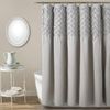 Lush Decor Bayview Shower Curtain, 72" x 72", Gray