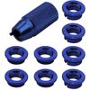 CENPEK 8Pcs Aluminum Radio Control Transmitter Switch Nuts Installation Spanner for Remote Control Gear Switch nut Toggle Switch-Dack Blue