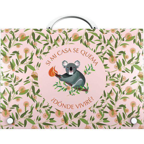 Grafoplás 37402429 School Case with Handle, Polypropylene, Wise Planet Collection, Koala