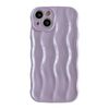 Caseative for iPhone 13 Case,Water Ripple Pattern Curly Wave Frame Soft Phone Case (LPurple)