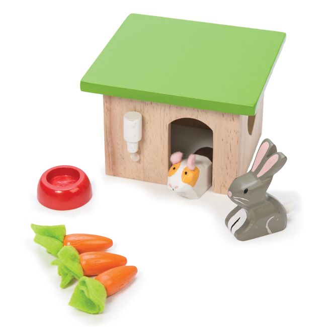 Le Toy Van - Adorable Wooden Daisylane Bunny & Guinea Accessories Play Set for Dolls Houses | Girls Dolls House Furniture Sets - Suitable for Ages 3+