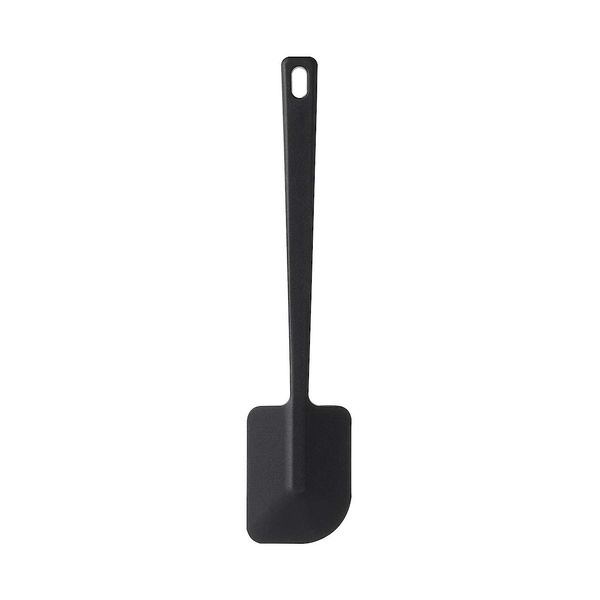 MUJI 82932447 Silicone Spatula, Approx. 10.2 inches (26 cm), Black