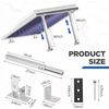 4 Pcs Solar Panel Stand Mounting Kit, Adjustable 15-30° Solar Plate Stand Tilt M