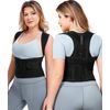 Gotoly Back Brace for Women Adjustable (Black, M)
