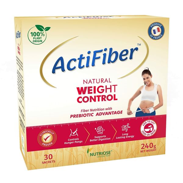 ActiFiber Natural Weight Control - Fiber Nutrition (240 Gm Pack, 30 Sachets)