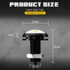YELLOW  LED Rock Round Button Lights For Truck Eagle Eye Side Marker Lights Lamp