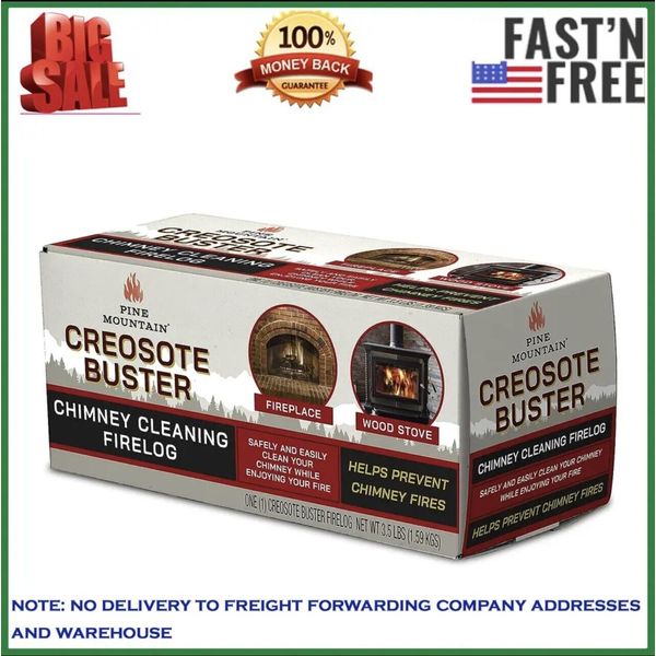 Pine Mountain Creosote Buster Chimney Cleaning Safety Firelog 3.5Lb