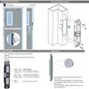 UHPPOTE Electric Strike Lock 12VDC for Access Control Fire Exit Door Rim Exit Devices for Push Bar