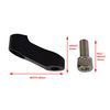 Motorbike Mirror Extenders M10 Thread with Right Side Reverse Rotation 6cm long - PAIR
