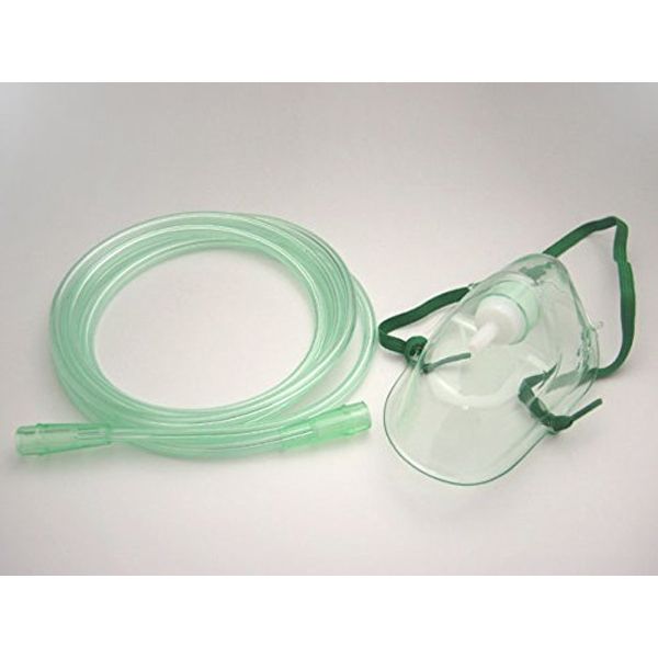 Hospital Service HP2000 Oxygen Mask with Tube for Adults