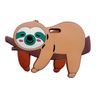 Generic Sloth Luggage Tag, 11 x 6.5 cm, Silicone