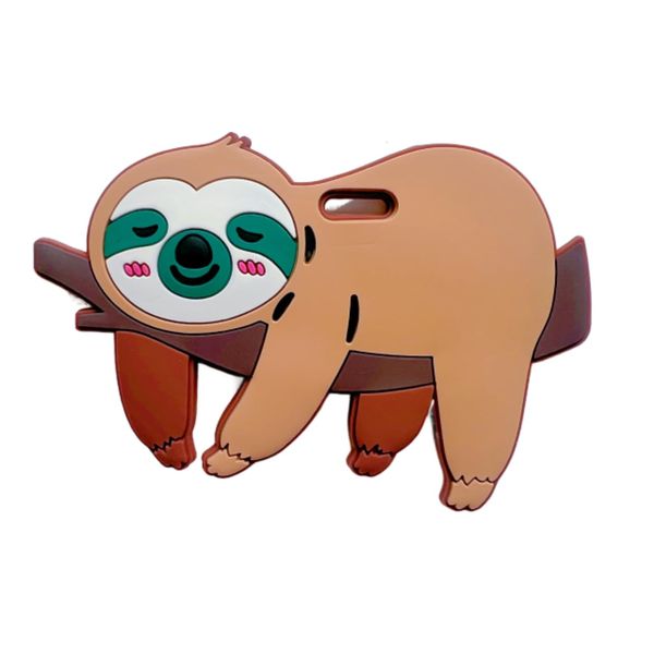 Generic Sloth Luggage Tag, 11 x 6.5 cm, Silicone