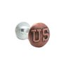 Antique Copper US Logo Mini Binder Post Screws 1/4" 10 Pack 1252-10