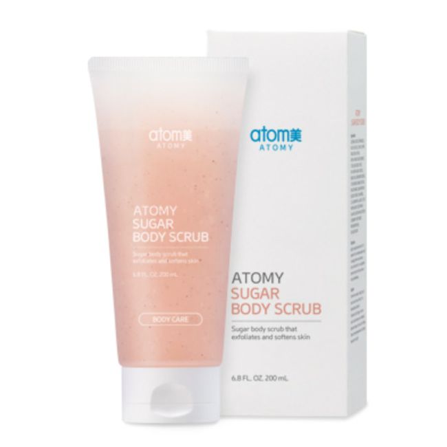 Atomy Sugar Body Scrub Gel-Type Exfoliates Soften Moisturizes Skin 200 ml