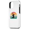 iPhone 15 Pro Badminton Retro Sunset Mens Womens Case