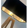 Black Velvet Brushed Silver Rounded Rectangle Lampshade
