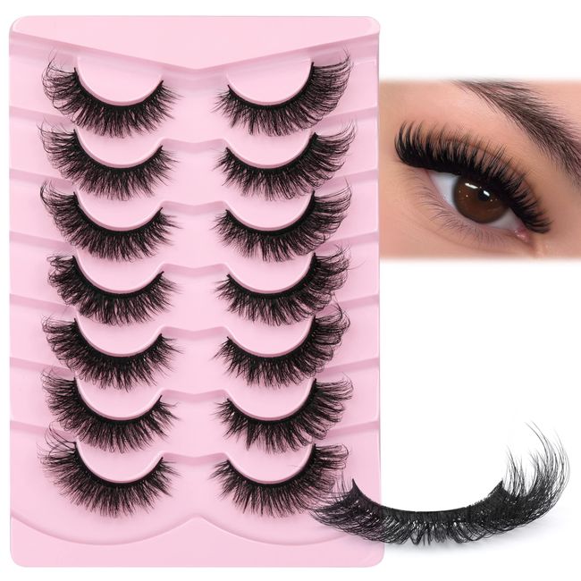 Fox Eye Lashes Angel Wing Mink Eyelashes Natural Look L Curl