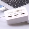 Magik 1-2 Pack 3 Ports USB 2.0 Hub High Speed MS SD M2 TF Memory Card Reader (1 Pack)