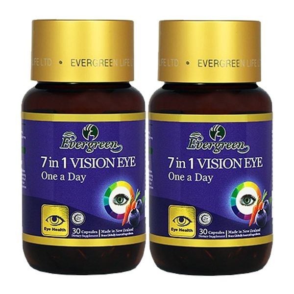 Evergreen 7 in 1 Vision Eye 1000mg 30 tablets