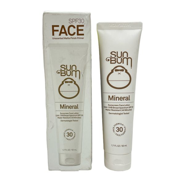 Sun Bum Mineral Sunscreen Face Lotion SPF 30 (1.7fl/50ml) As Seen In Pics