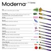 Royal & Langnickel Moderna Angular Brush Set for All Painting Mediums, 5pc