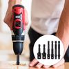 XIHIRCD 6pcs Impact Socket Adapter Set, 1/4, 1/2, 3/8 Inch Impact Driver Conversion Set Socket Driver Wrench Bits Attachments Drill Socket Adapter Hand Tools Kit for Daily Use